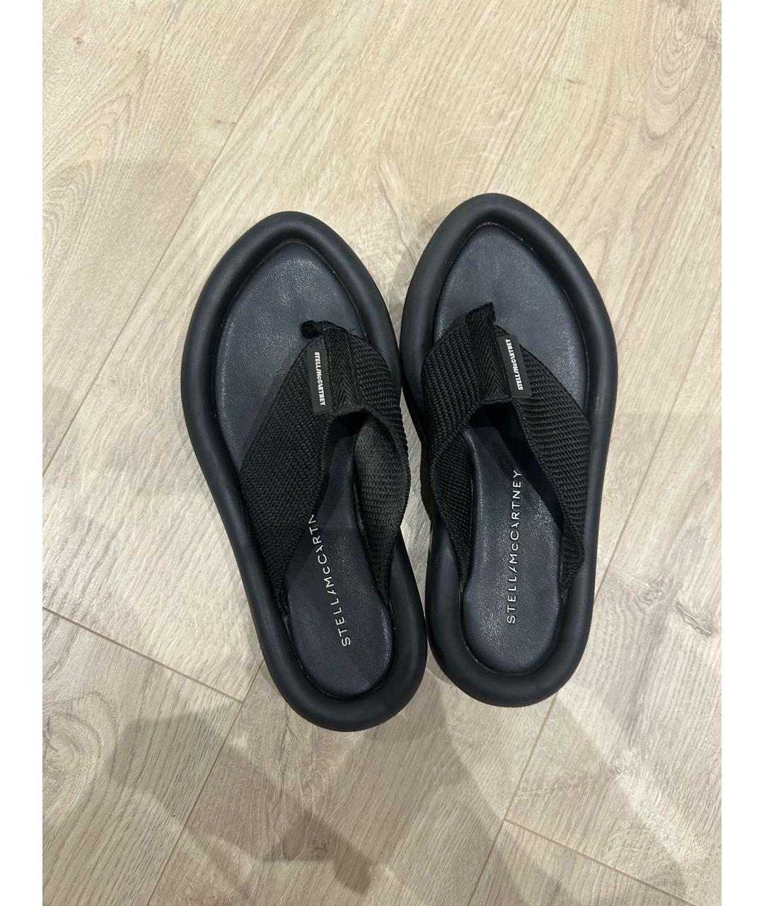 STELLA MCCARTNEY Черные шлепанцы, фото 2