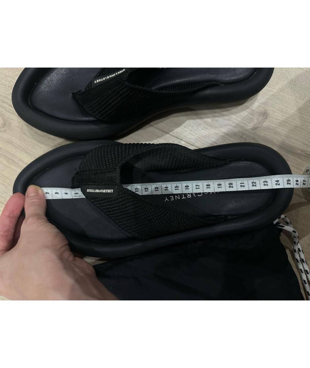 STELLA MCCARTNEY Черные шлепанцы, фото 5