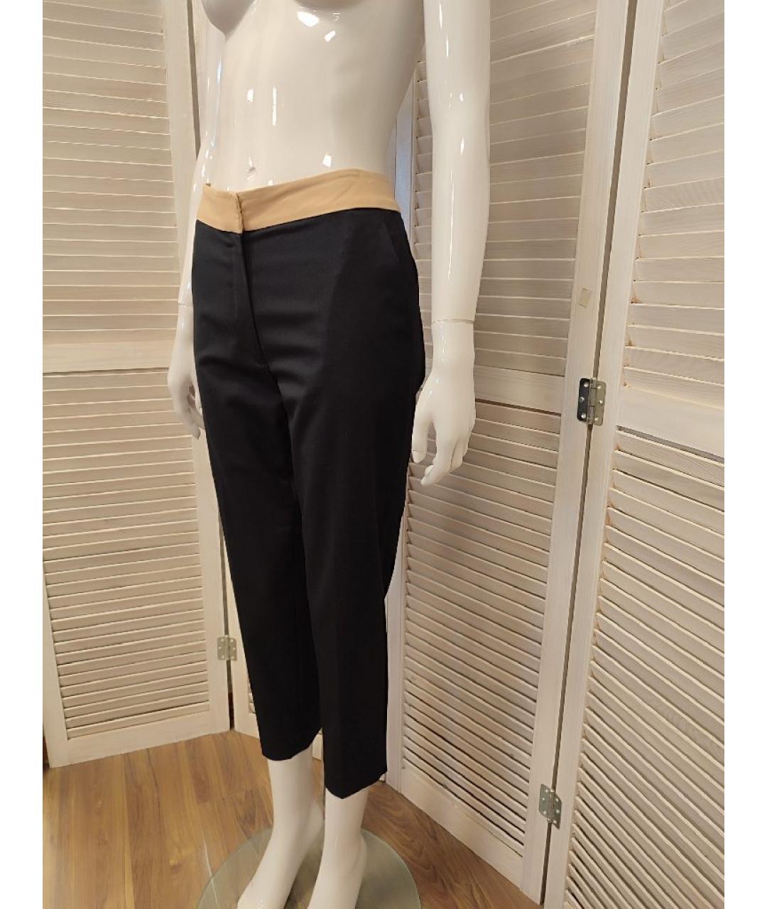 SANDRO Темно-синие шерстяные брюки узкие, фото 5