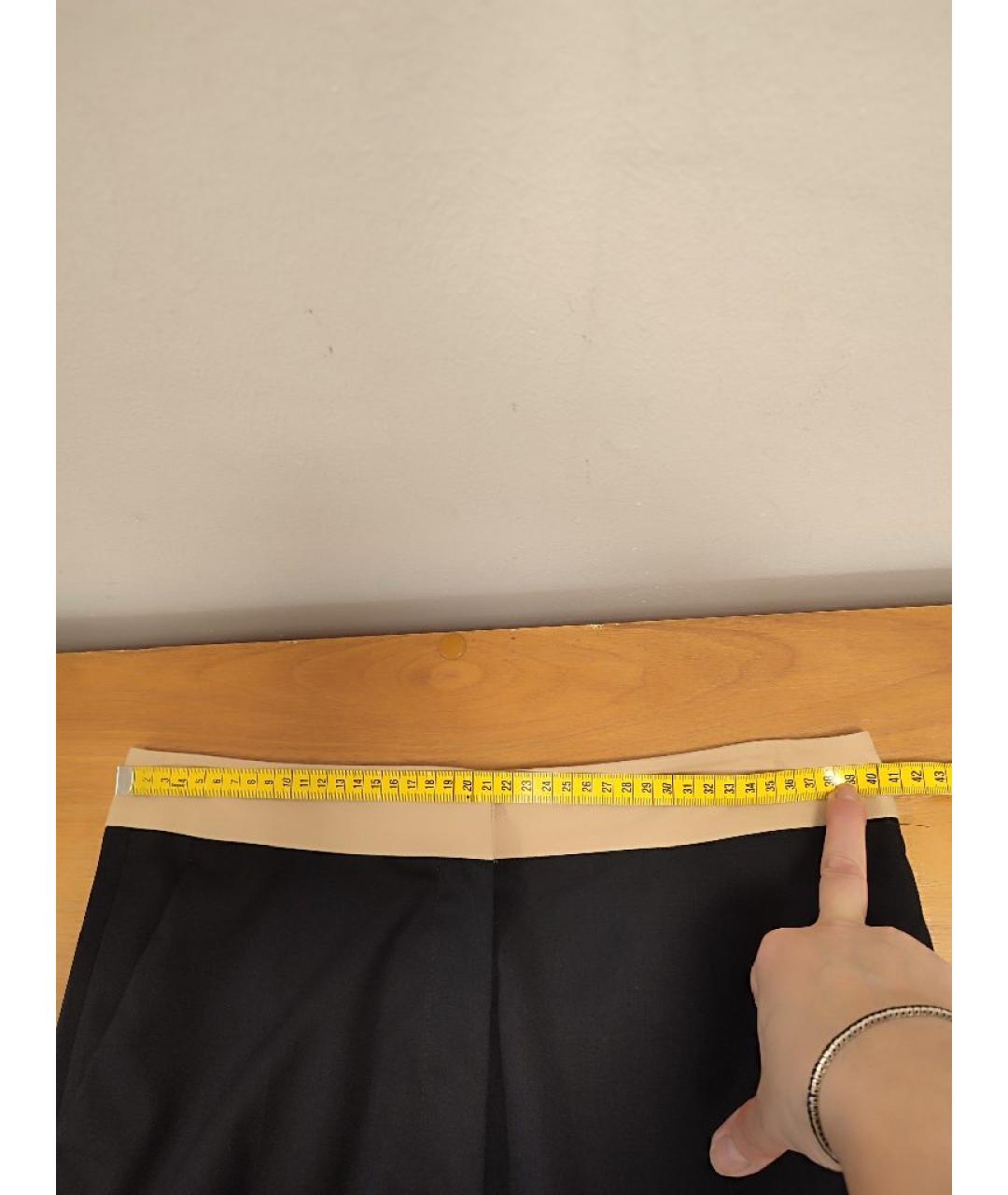 SANDRO Темно-синие шерстяные брюки узкие, фото 7