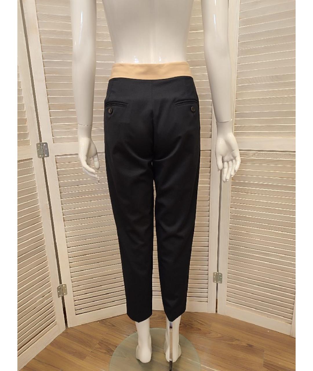 SANDRO Темно-синие шерстяные брюки узкие, фото 2