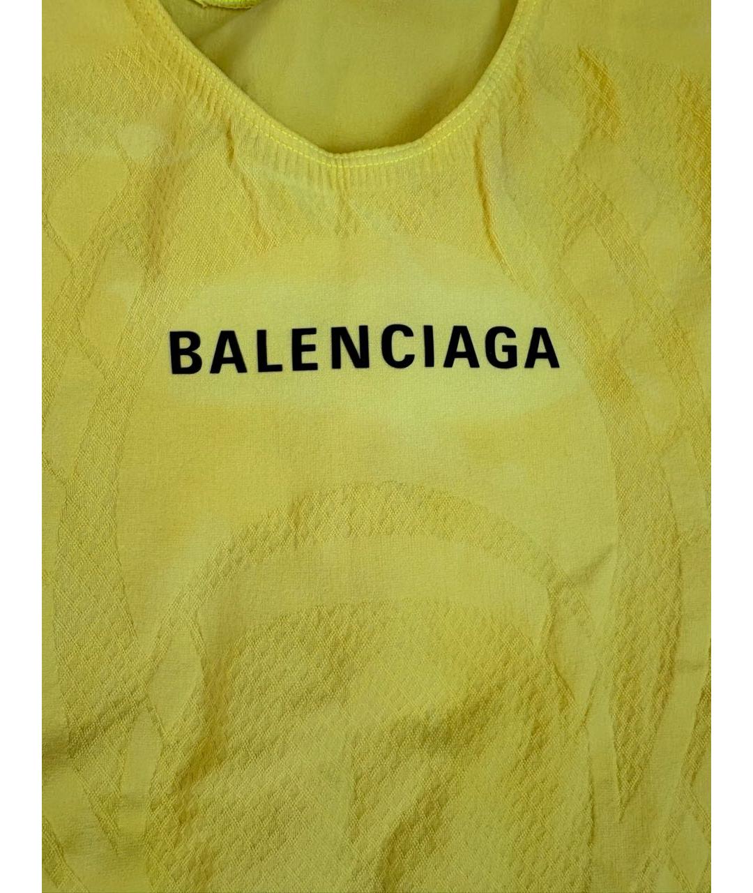 BALENCIAGA Желтая футболка, фото 3