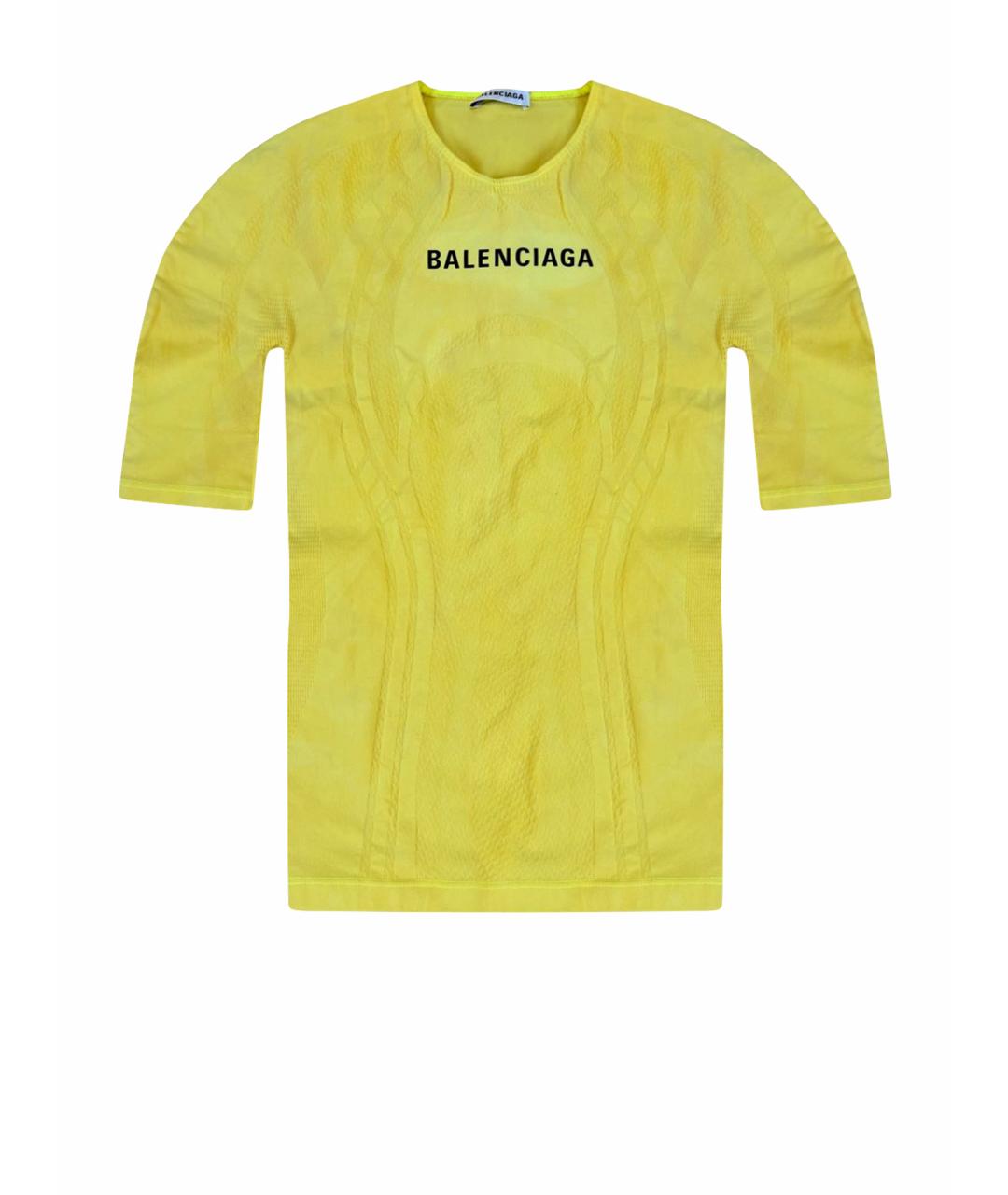 BALENCIAGA Желтая футболка, фото 1