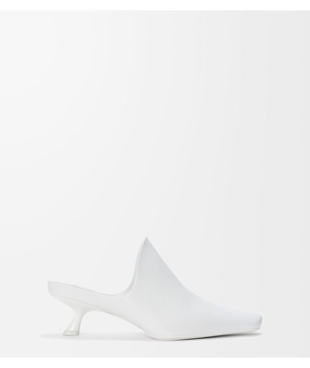 LOEWE Белые кожаные мюли, фото 5