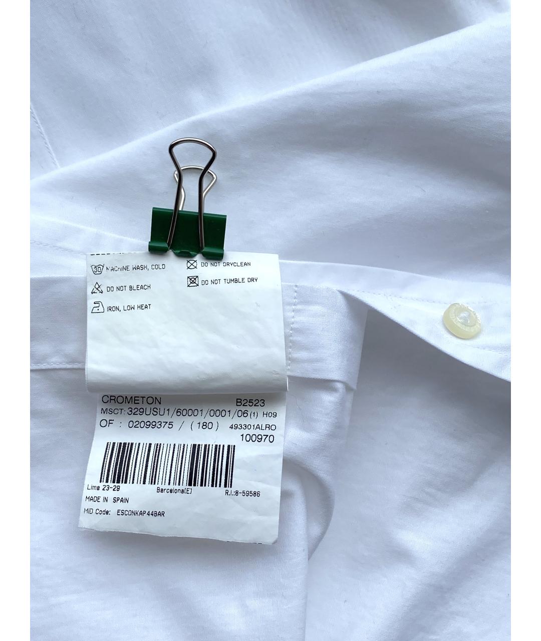 BURBERRY Белая хлопковая кэжуал рубашка, фото 8