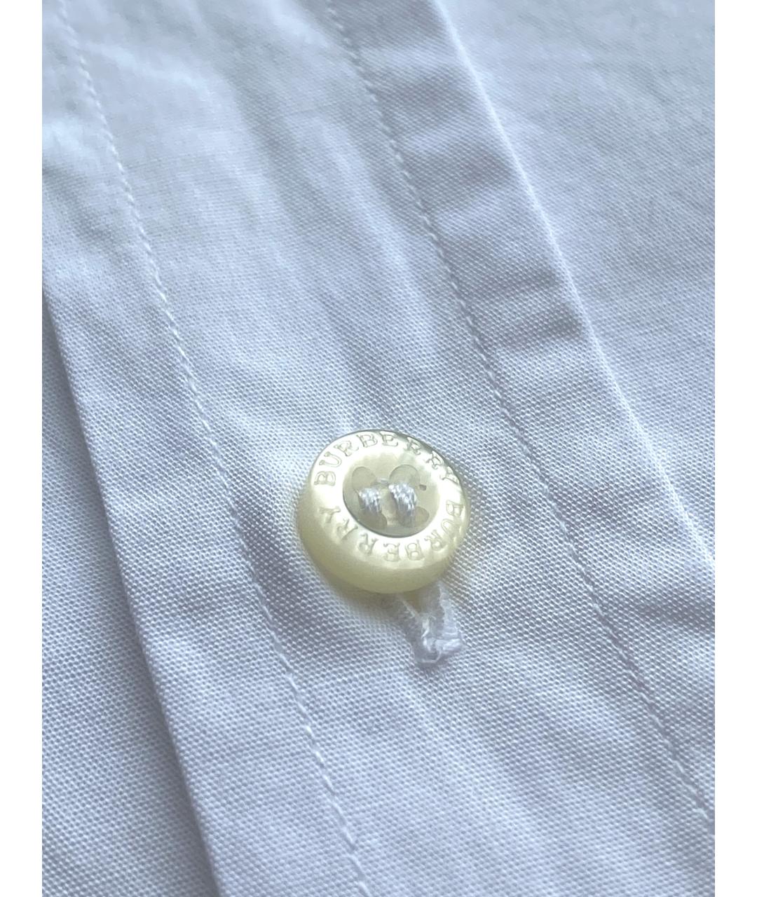 BURBERRY Белая хлопковая кэжуал рубашка, фото 5