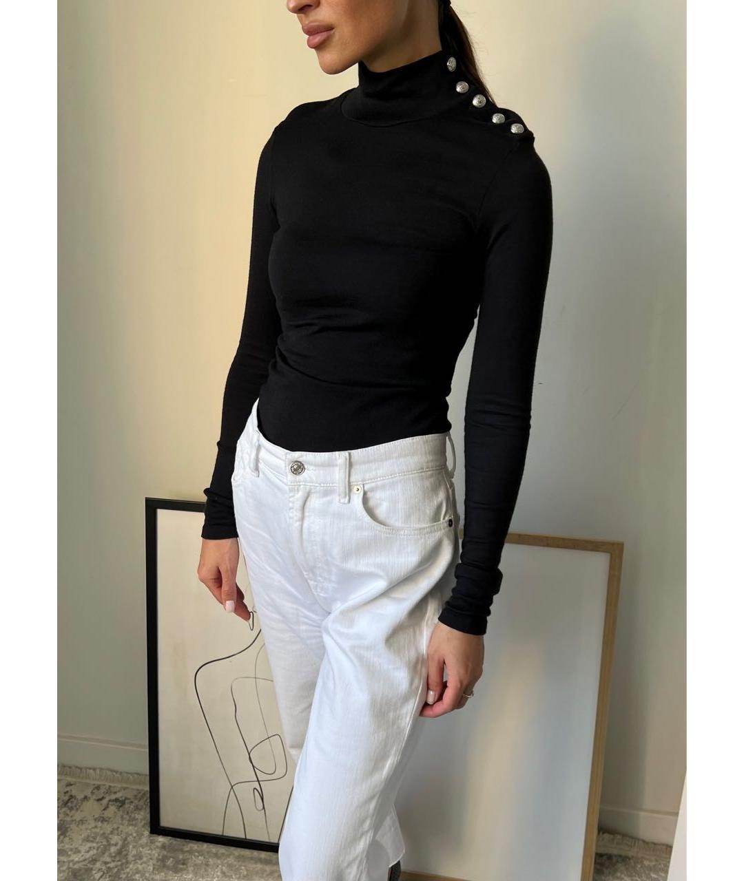 BALMAIN Черная шерстяная водолазка, фото 4