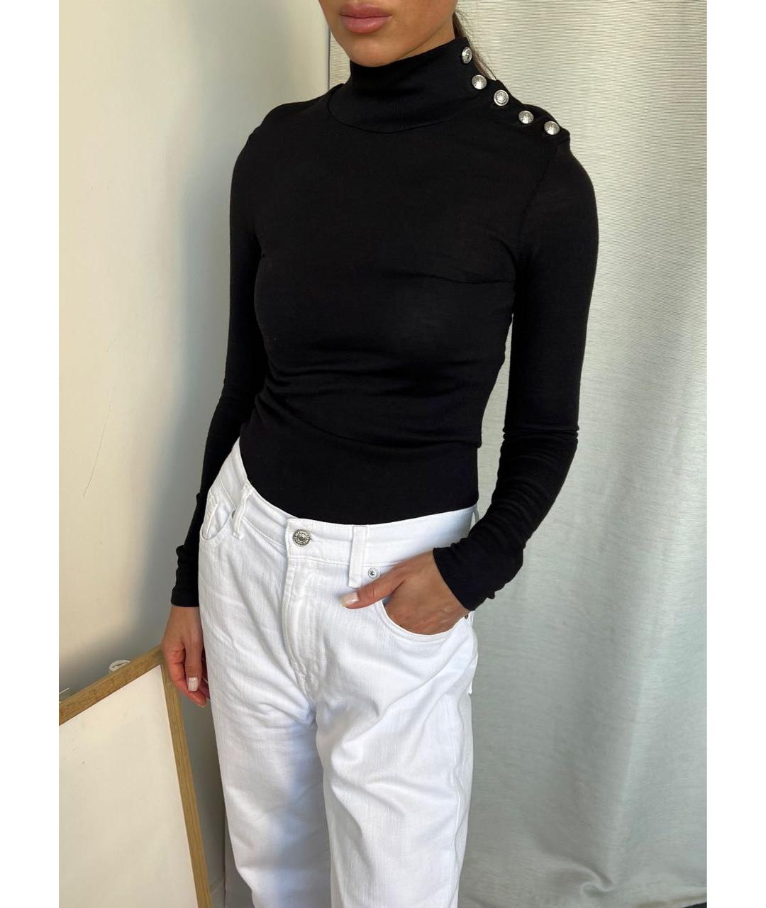 BALMAIN Черная шерстяная водолазка, фото 3
