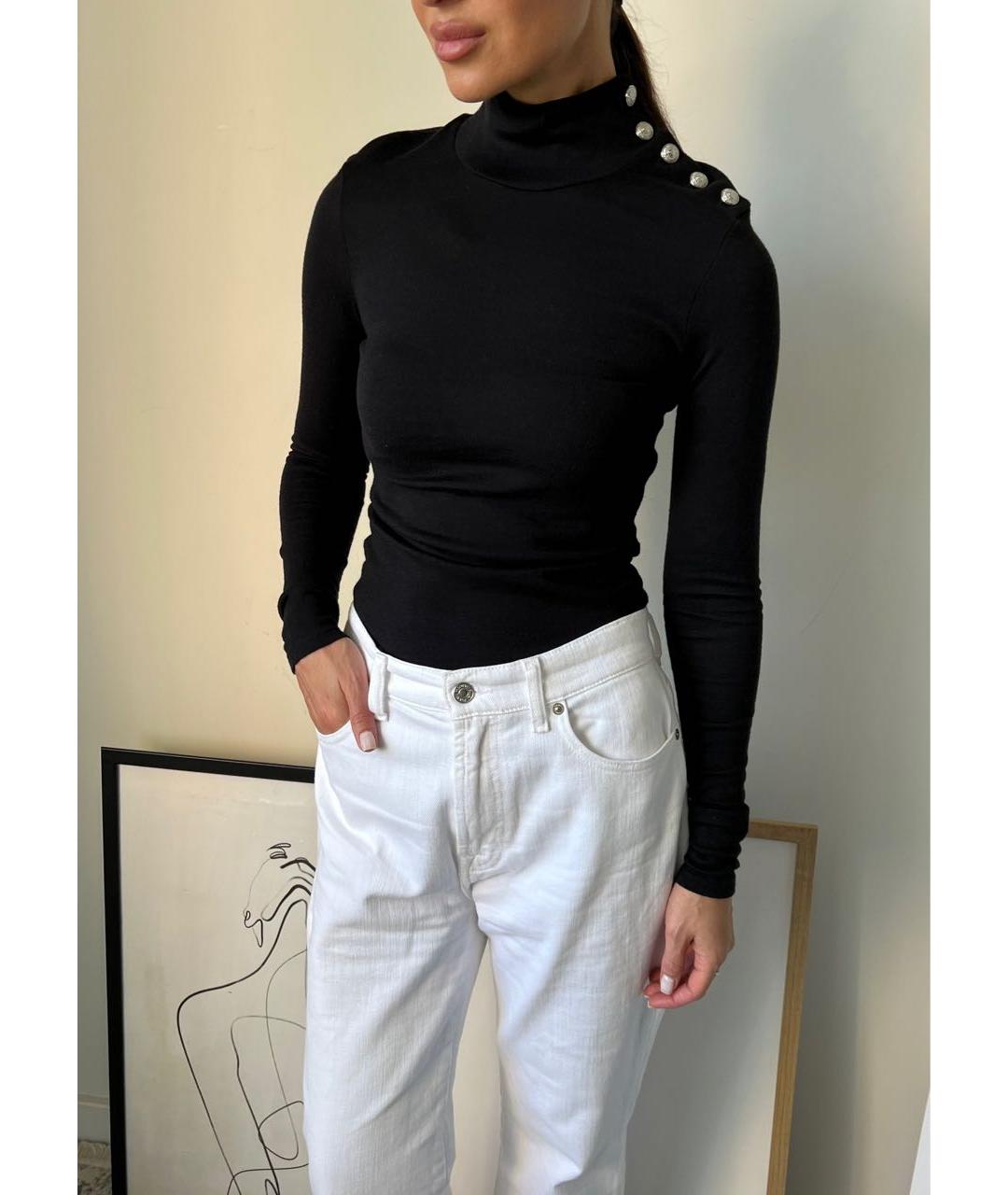 BALMAIN Черная шерстяная водолазка, фото 5