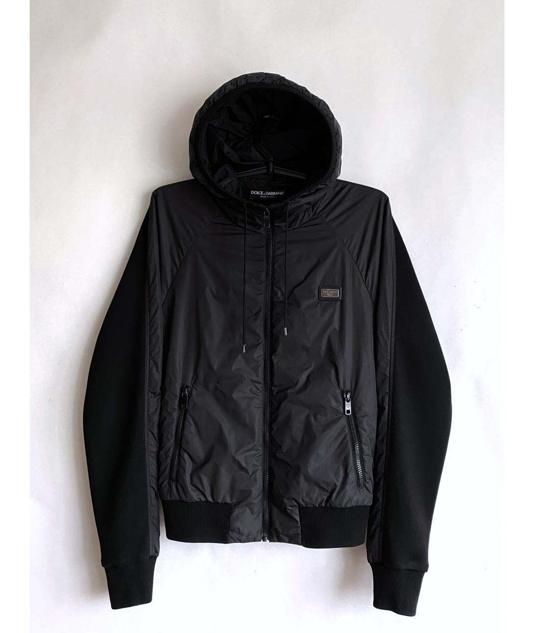 DOLCE&GABBANA Черная полиамидовая куртка, фото 8