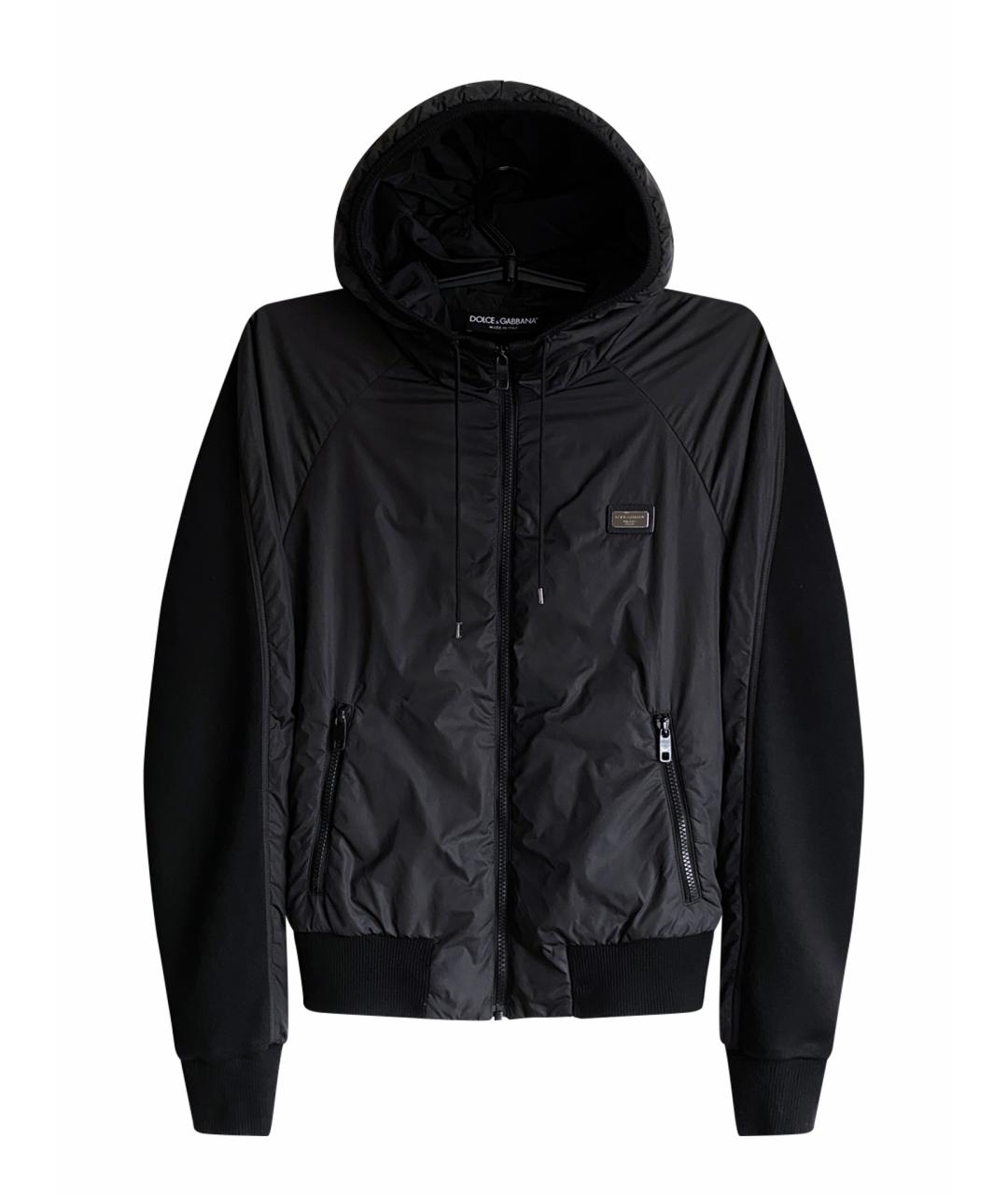 DOLCE&GABBANA Черная полиамидовая куртка, фото 1