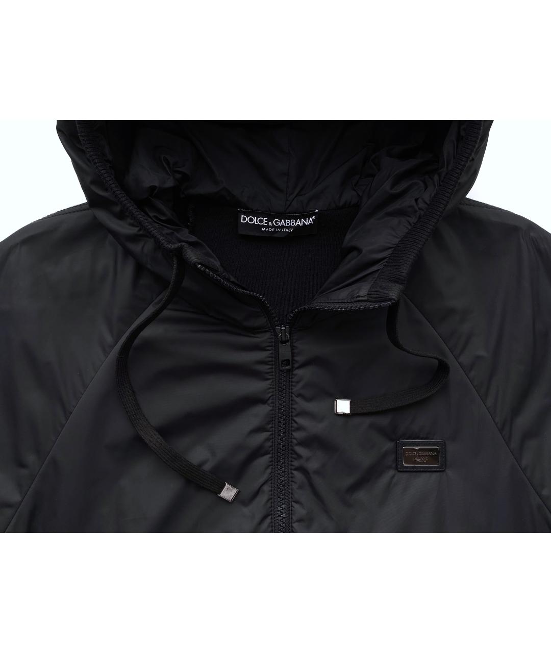 DOLCE&GABBANA Черная полиамидовая куртка, фото 4
