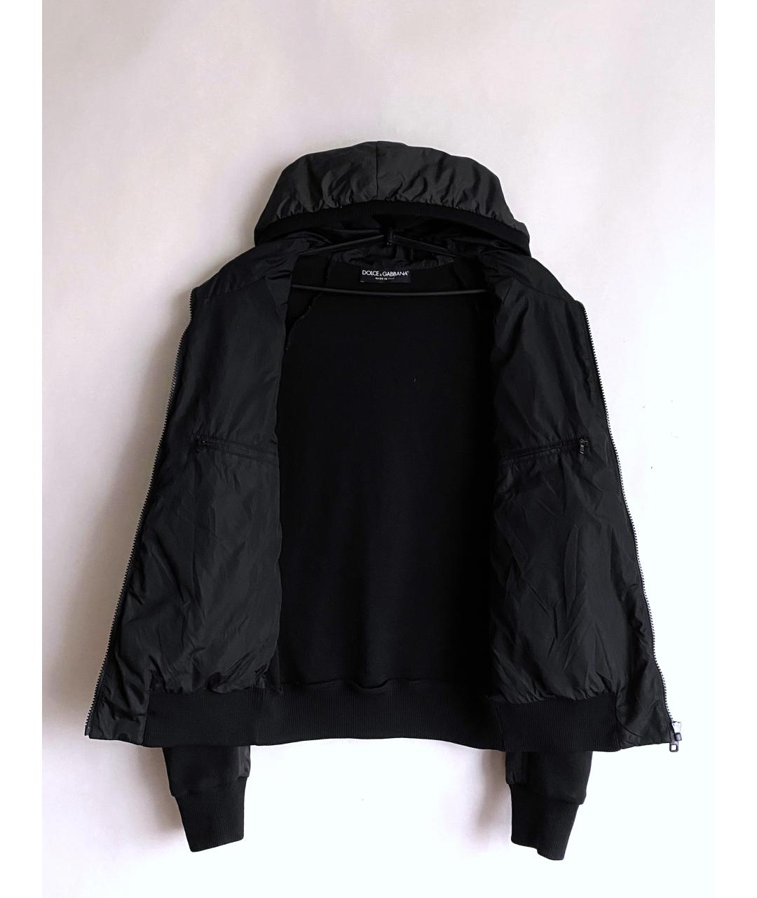 DOLCE&GABBANA Черная полиамидовая куртка, фото 2