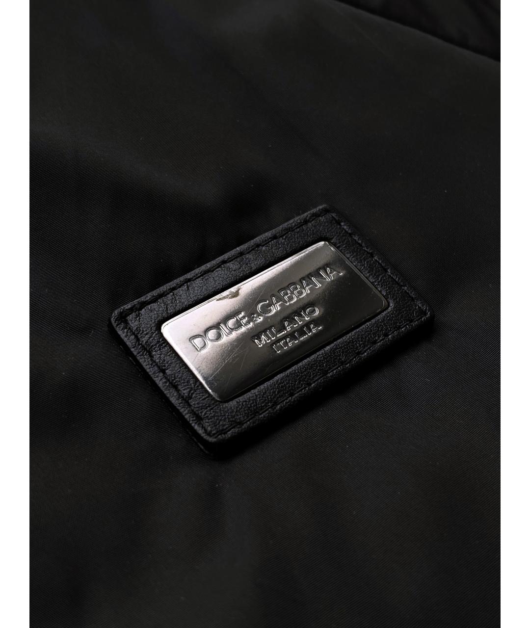 DOLCE&GABBANA Черная полиамидовая куртка, фото 5