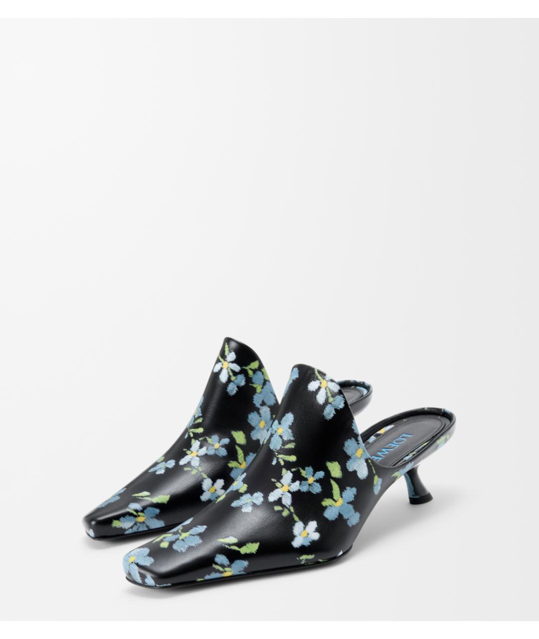 LOEWE Мульти кожаные мюли, фото 2