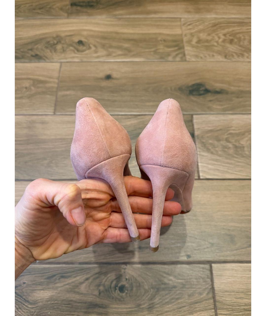 SANTONI Коралловые замшевые туфли, фото 4