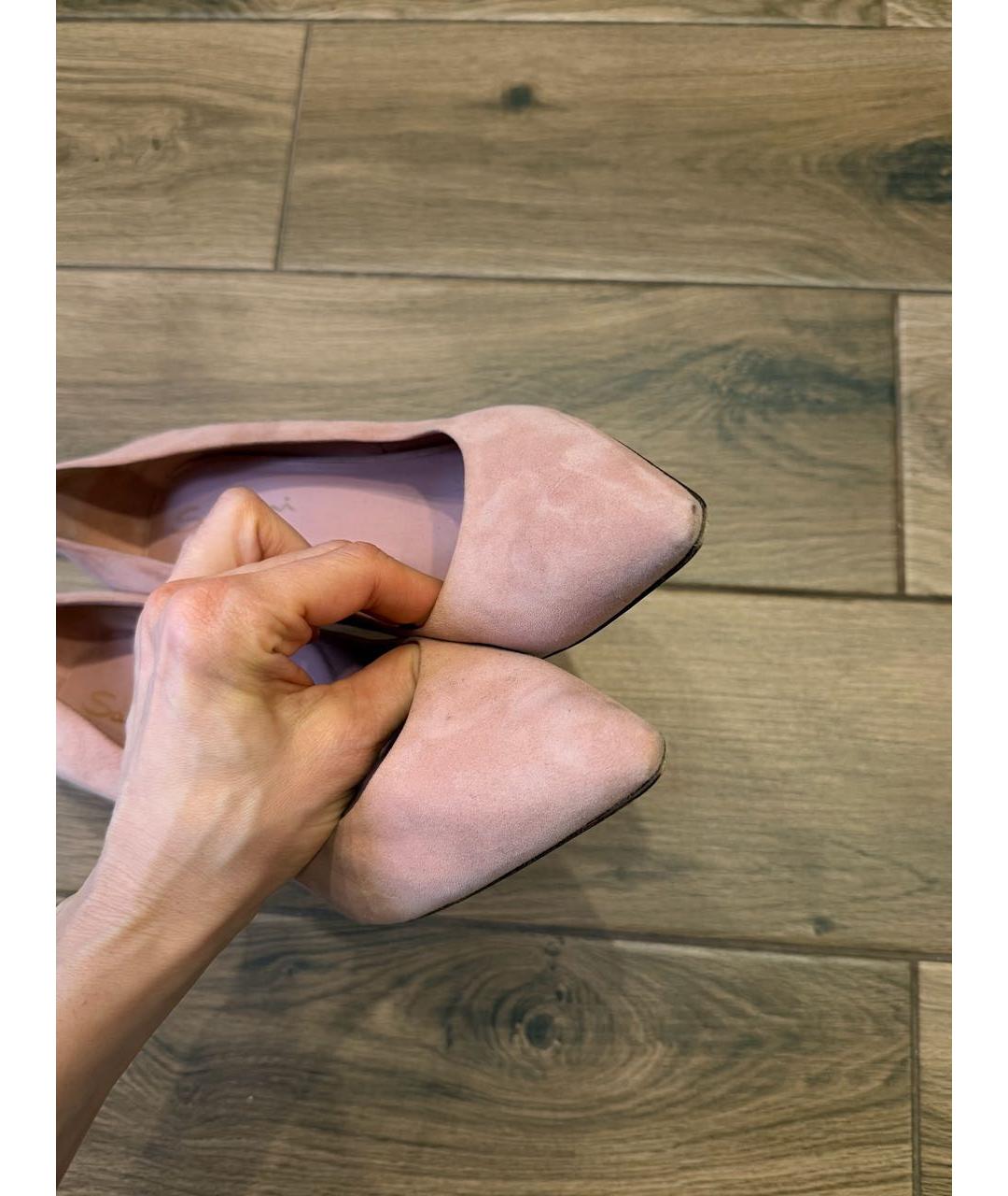 SANTONI Коралловые замшевые туфли, фото 5