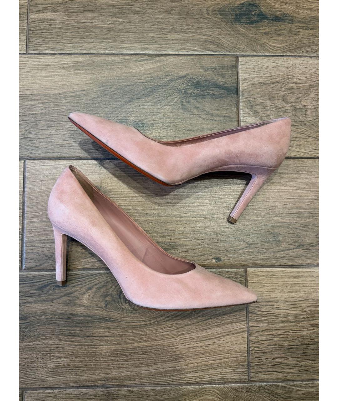 SANTONI Коралловые замшевые туфли, фото 2