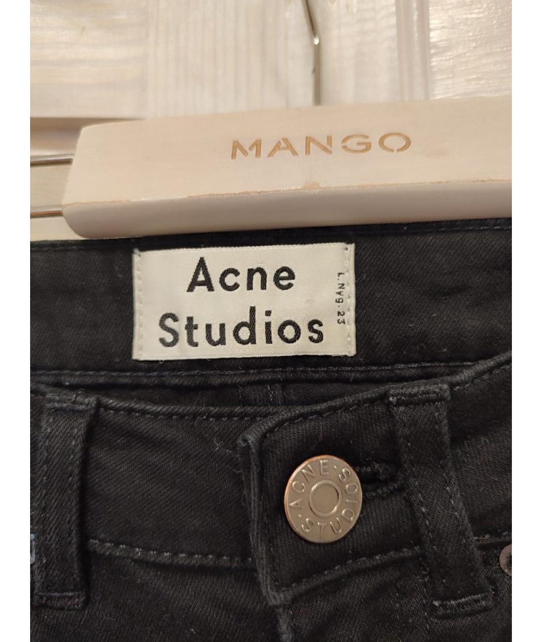ACNE STUDIOS Черные хлопковые джинсы слим, фото 3