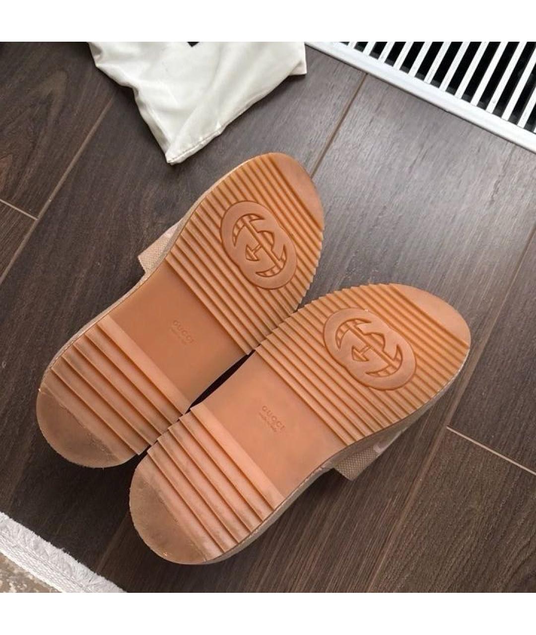 GUCCI Текстильные шлепанцы, фото 5