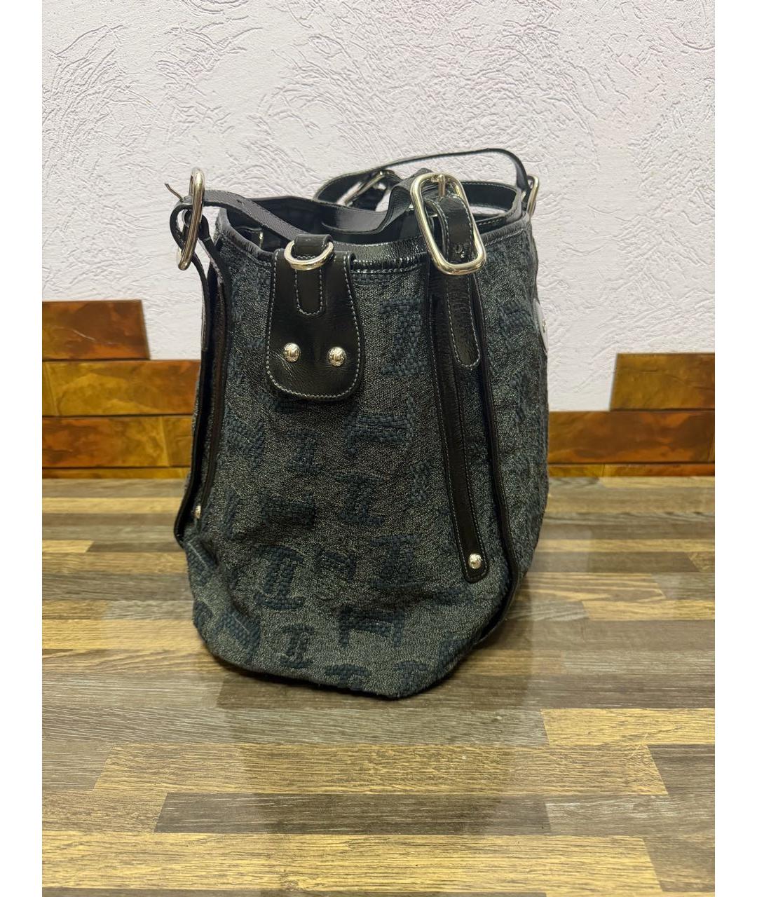 TOD'S Серая жаккардовая сумка тоут, фото 2