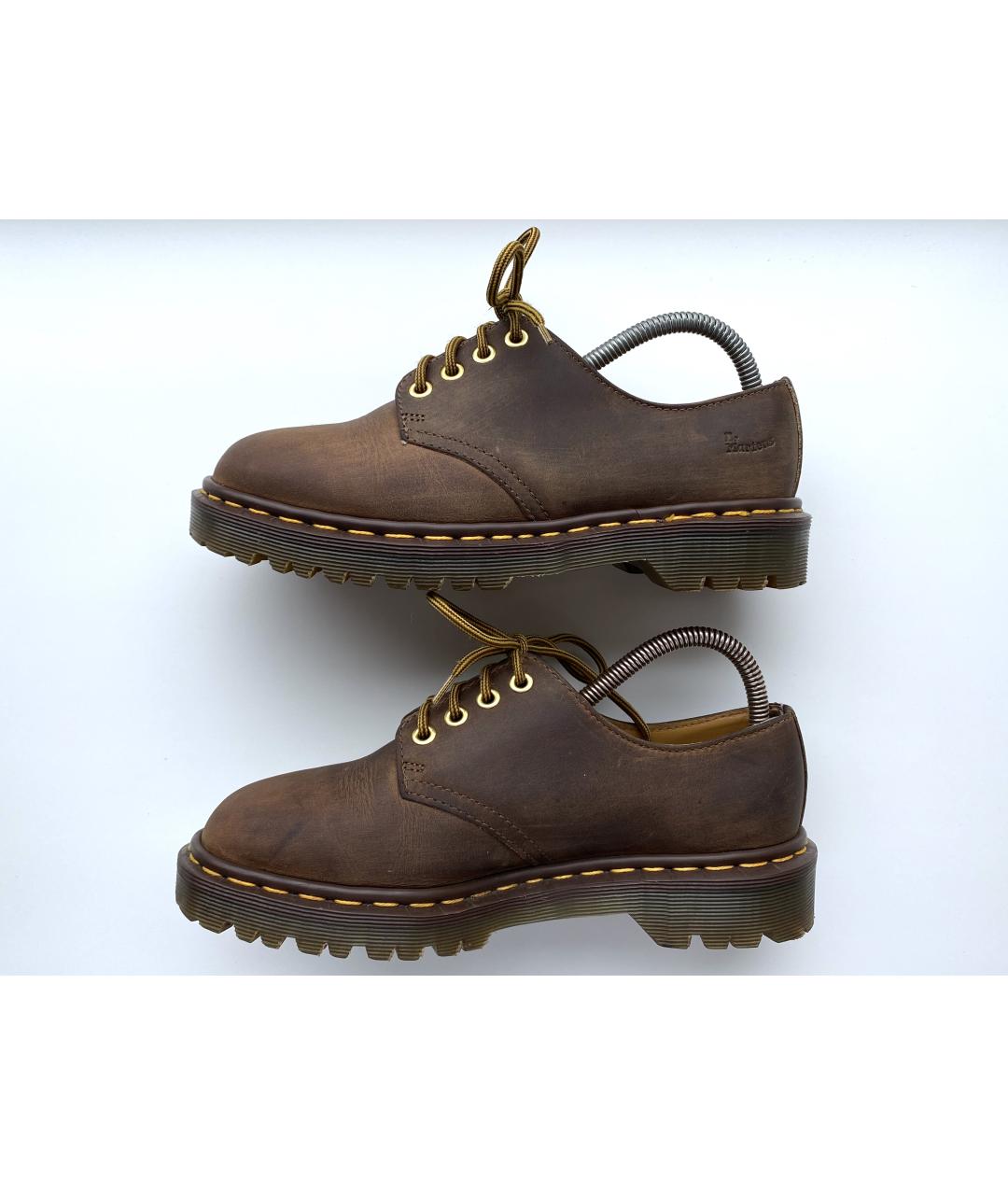 DR. MARTENS Коричневые кожаные брогги и оксфорды, фото 3