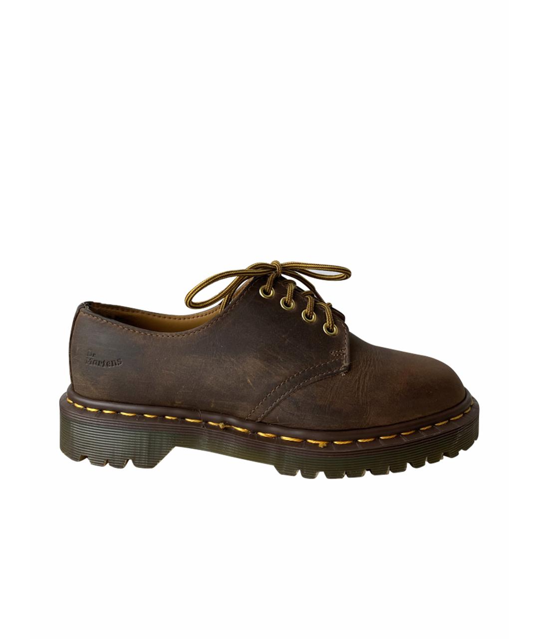 DR. MARTENS Коричневые кожаные брогги и оксфорды, фото 1