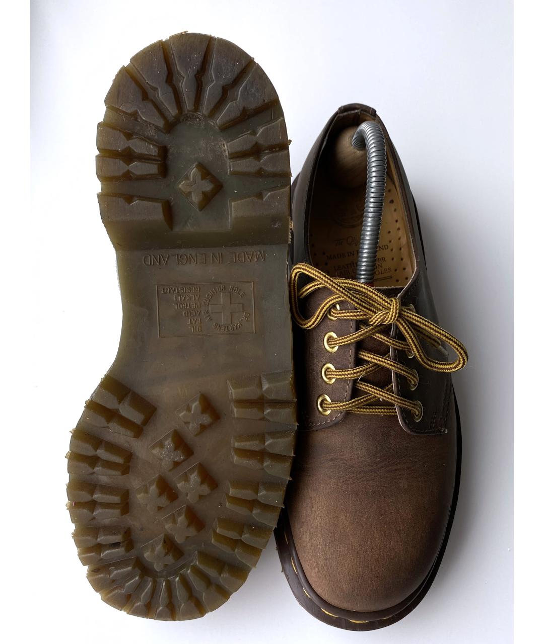 DR. MARTENS Коричневые кожаные брогги и оксфорды, фото 6