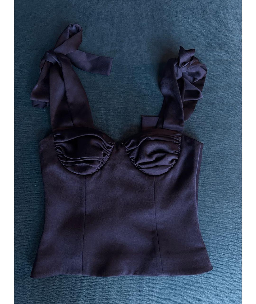 ROZIECORSETS Темно-синий атласный корсет, фото 6