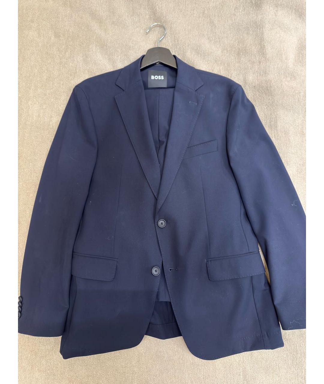 HUGO BOSS Темно-синий классический костюм, фото 8