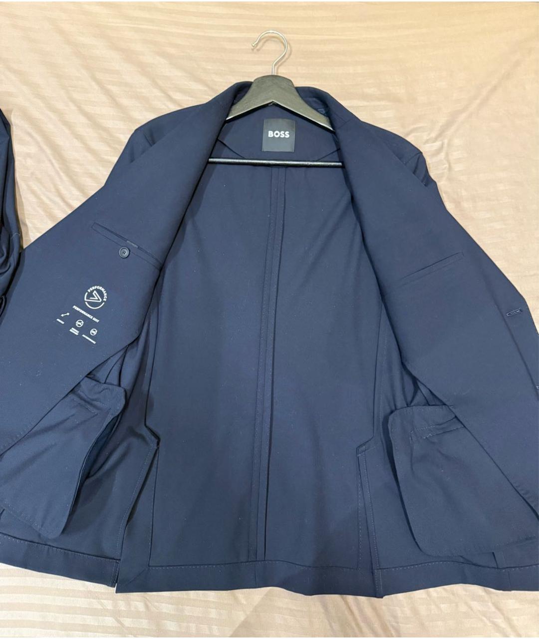 HUGO BOSS Темно-синий классический костюм, фото 2