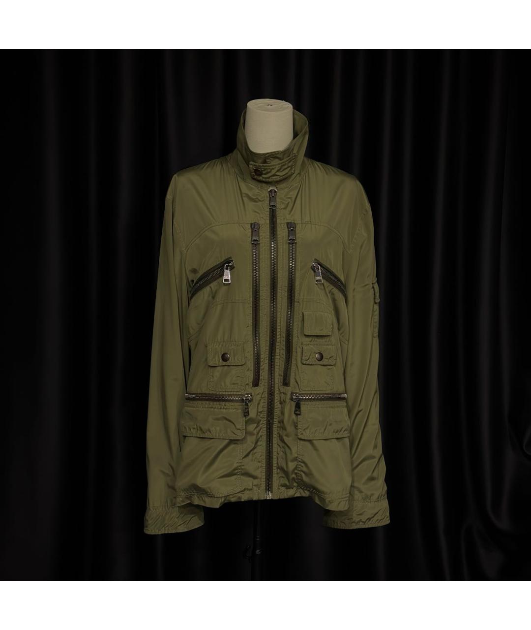 DOLCE&GABBANA Зеленая полиамидовая куртка, фото 4