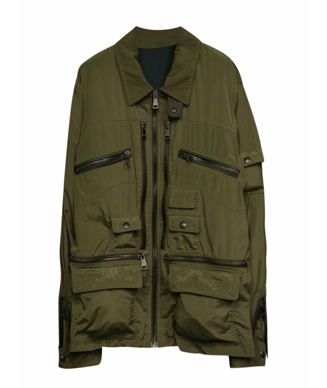 DOLCE&GABBANA Зеленая полиамидовая куртка, фото 1