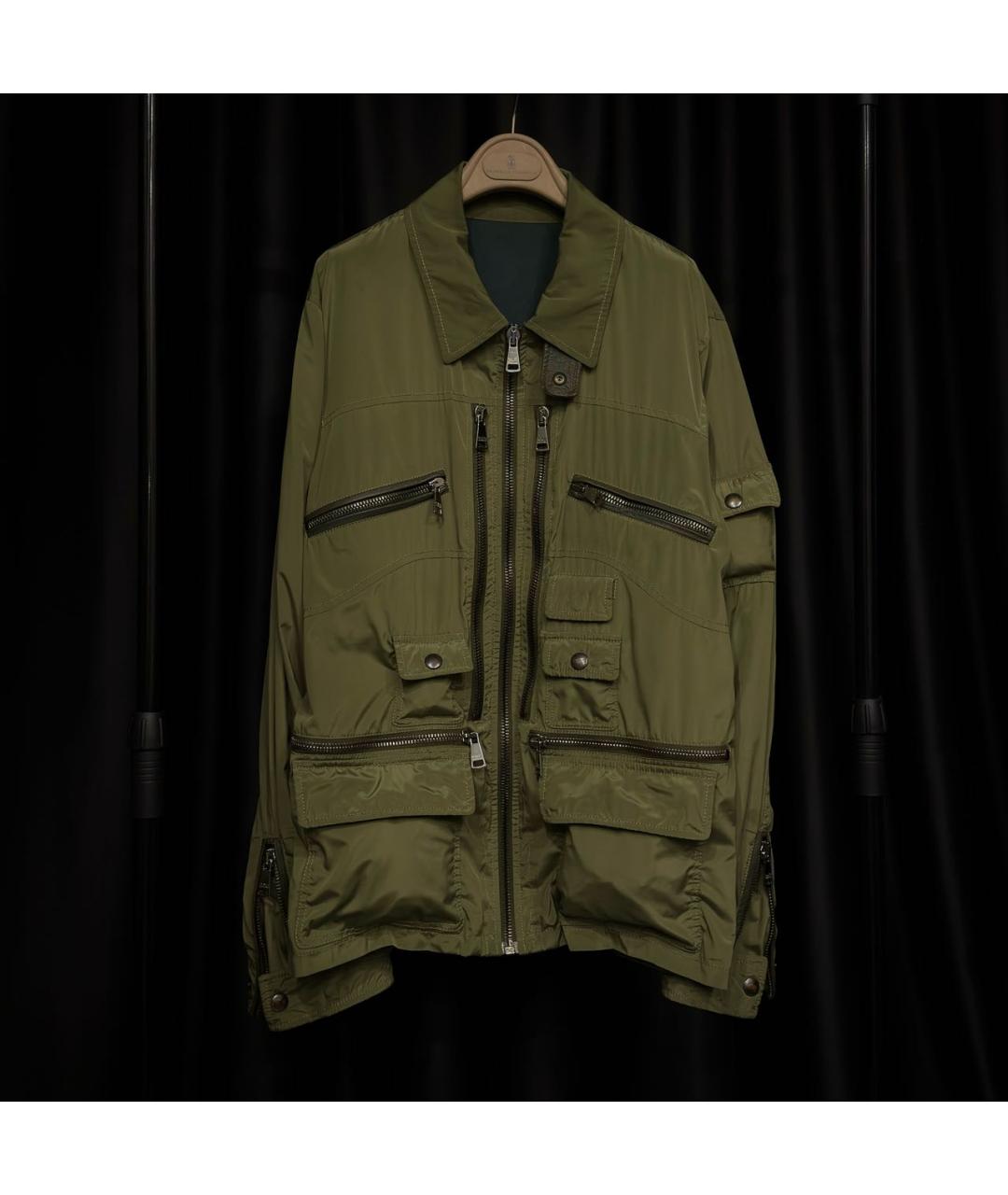 DOLCE&GABBANA Зеленая полиамидовая куртка, фото 3