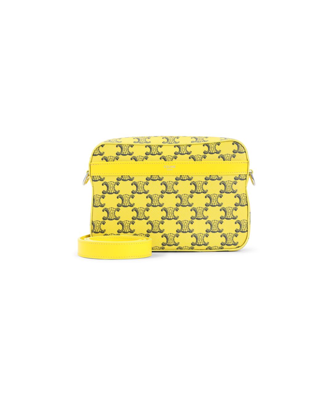 CELINE Желтая сумка на плечо, фото 1