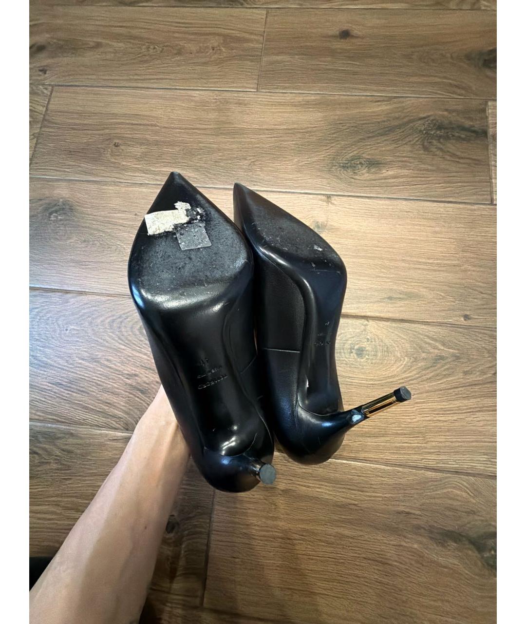 TOM FORD Черные кожаные туфли, фото 7