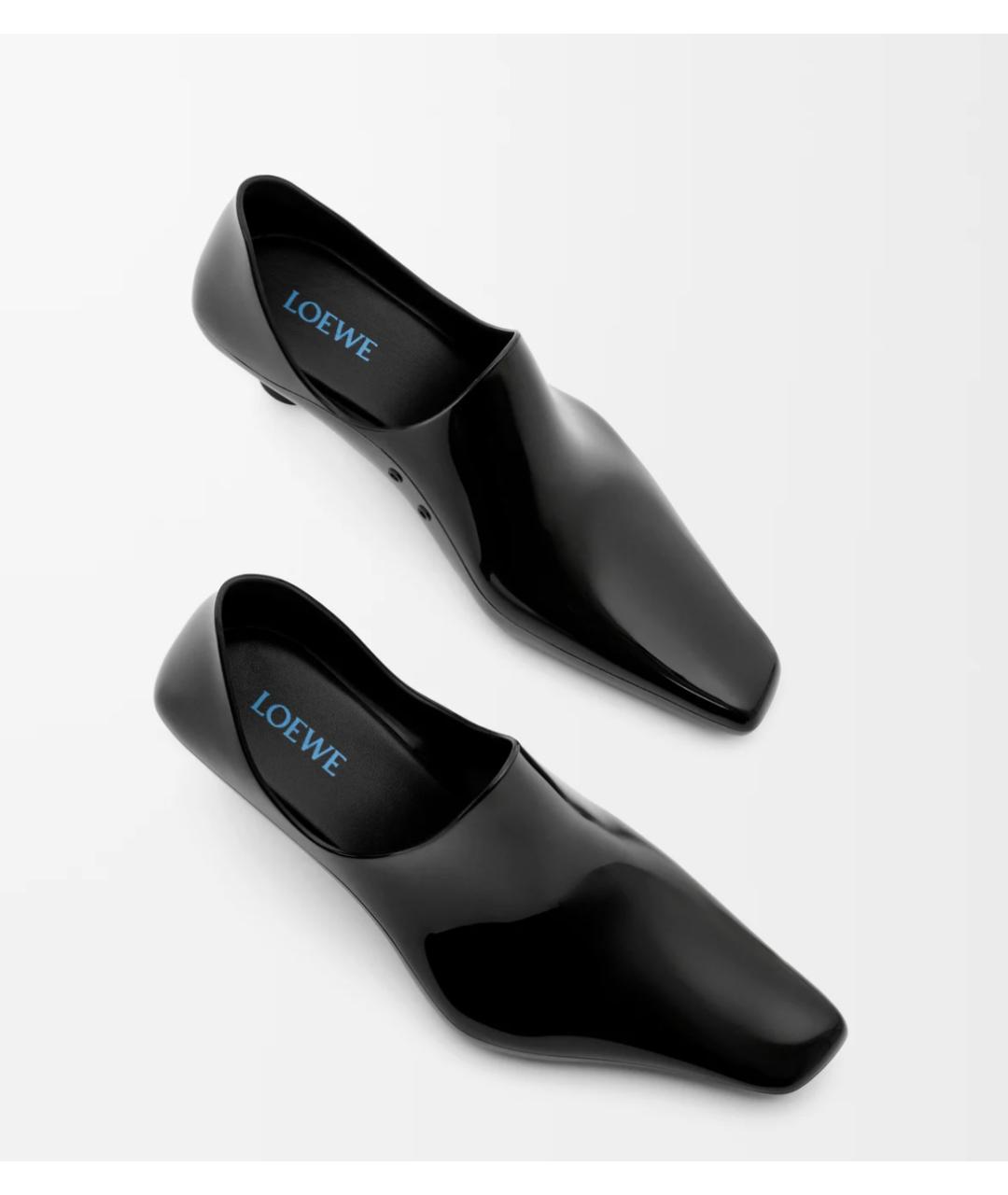 LOEWE Черные ботильоны, фото 4