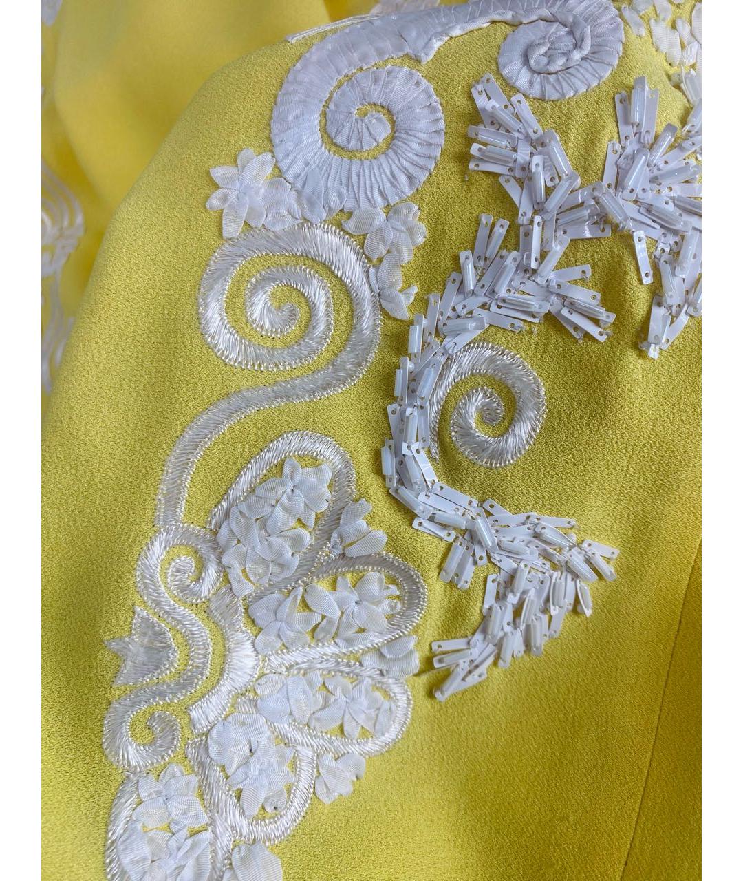 MANTU Желтое ацетатное платье, фото 4