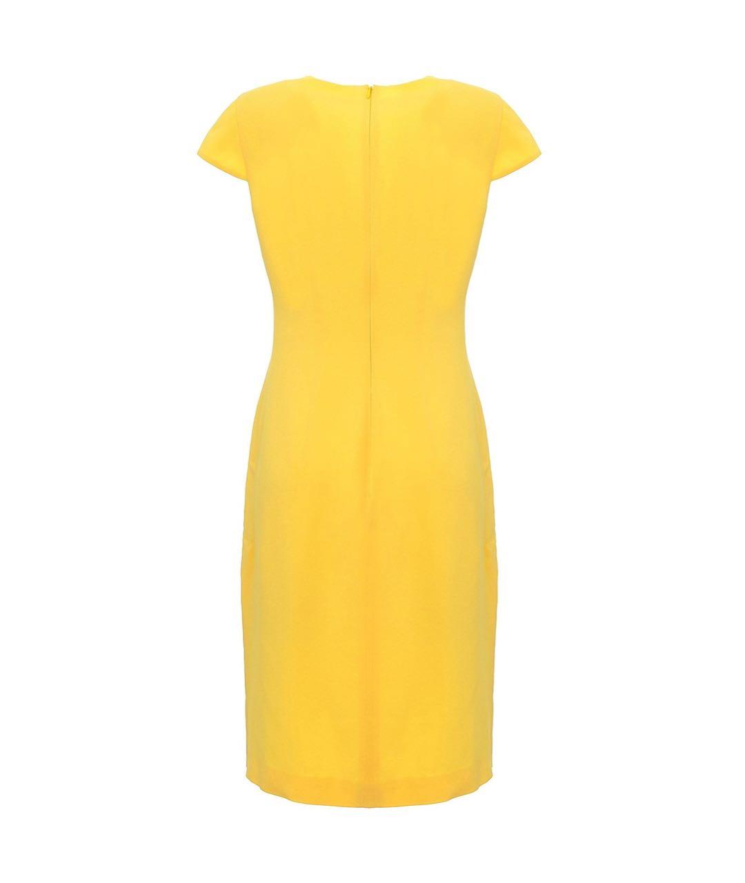 MANTU Желтое ацетатное платье, фото 2