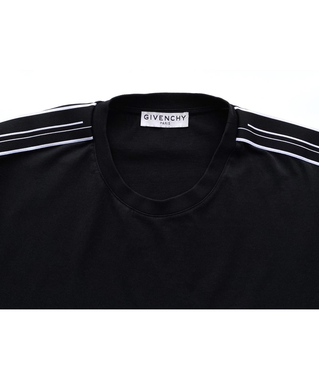 GIVENCHY Черная хлопковая футболка, фото 2