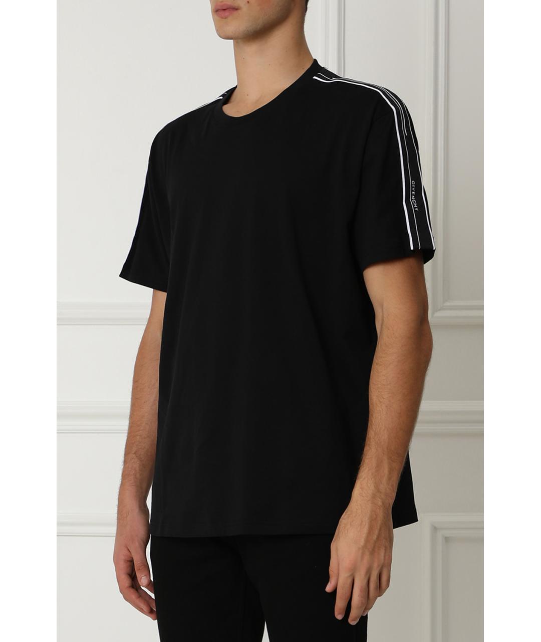 GIVENCHY Черная хлопковая футболка, фото 8