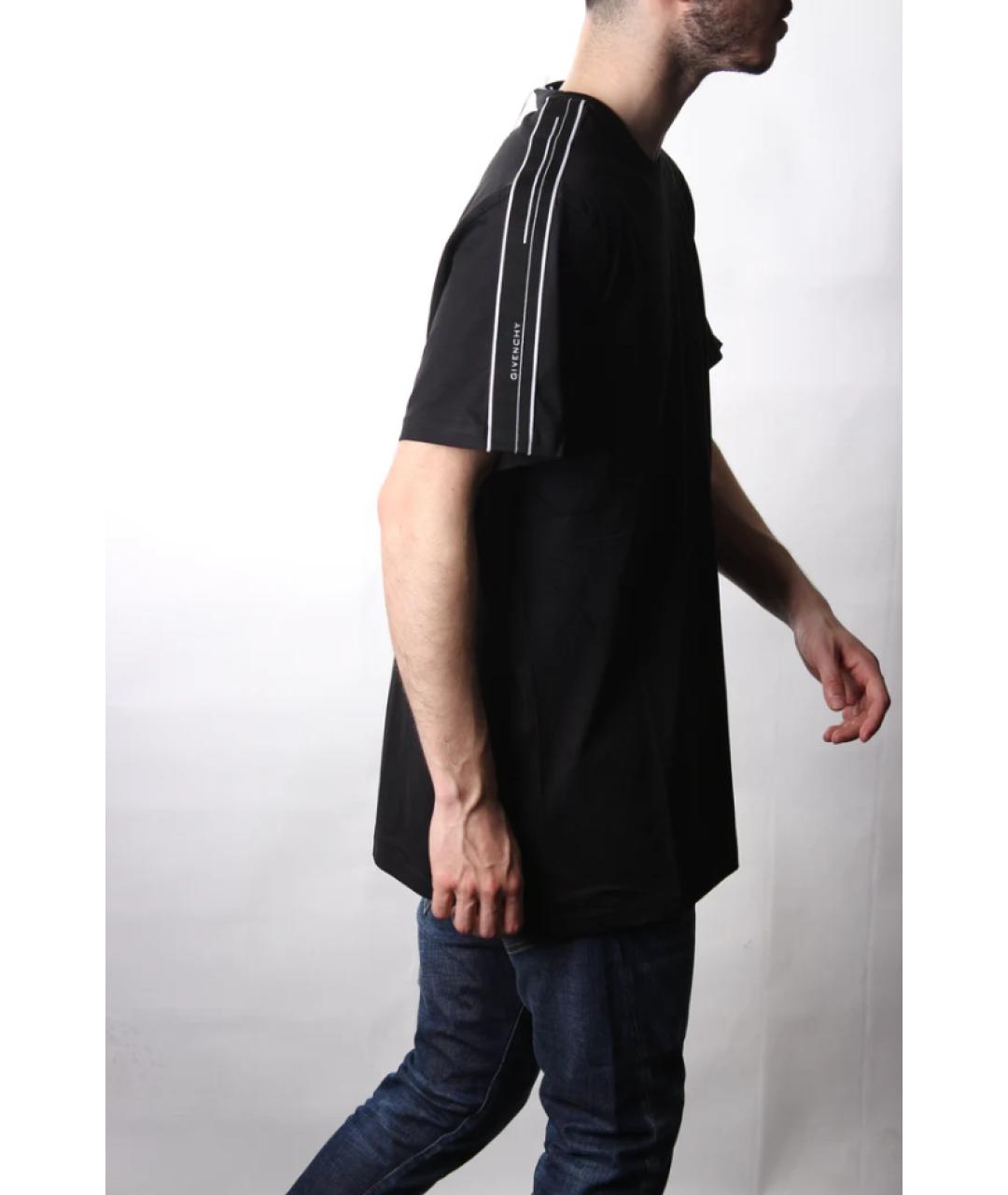 GIVENCHY Черная хлопковая футболка, фото 7