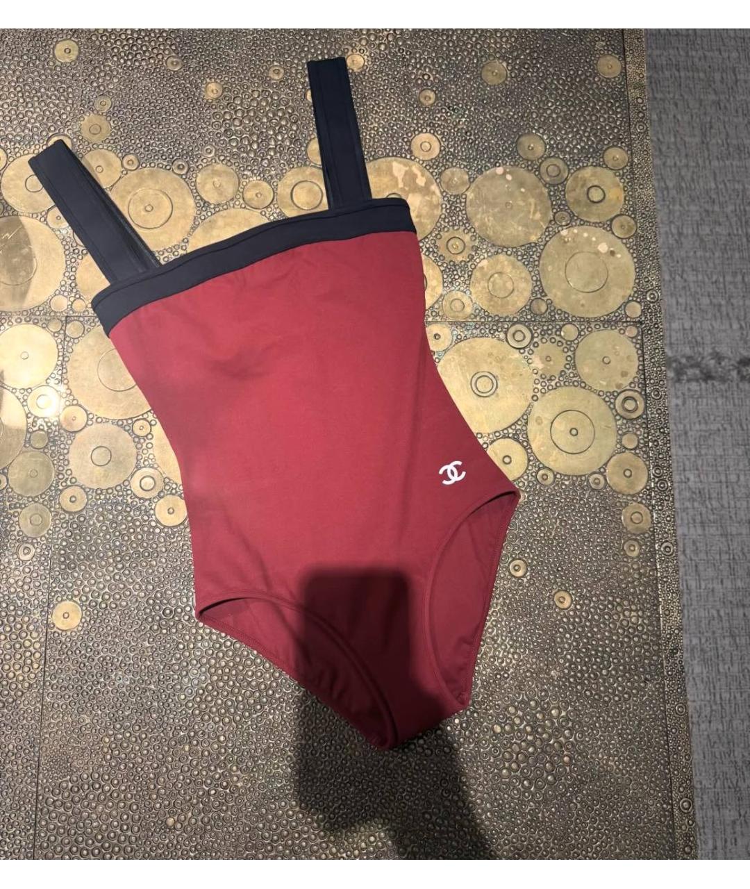 CHANEL Бордовый купальник, фото 2