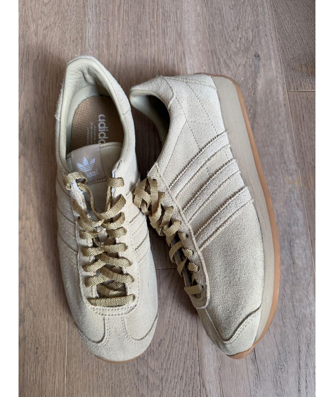 ADIDAS Бежевые замшевые кеды, фото 6