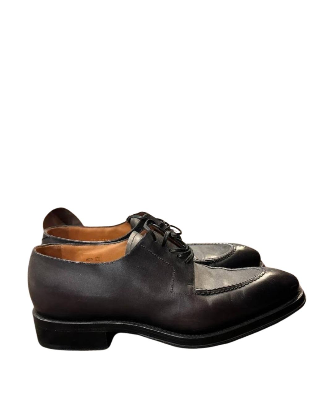 LOUIS VUITTON Черные кожаные туфли, фото 6