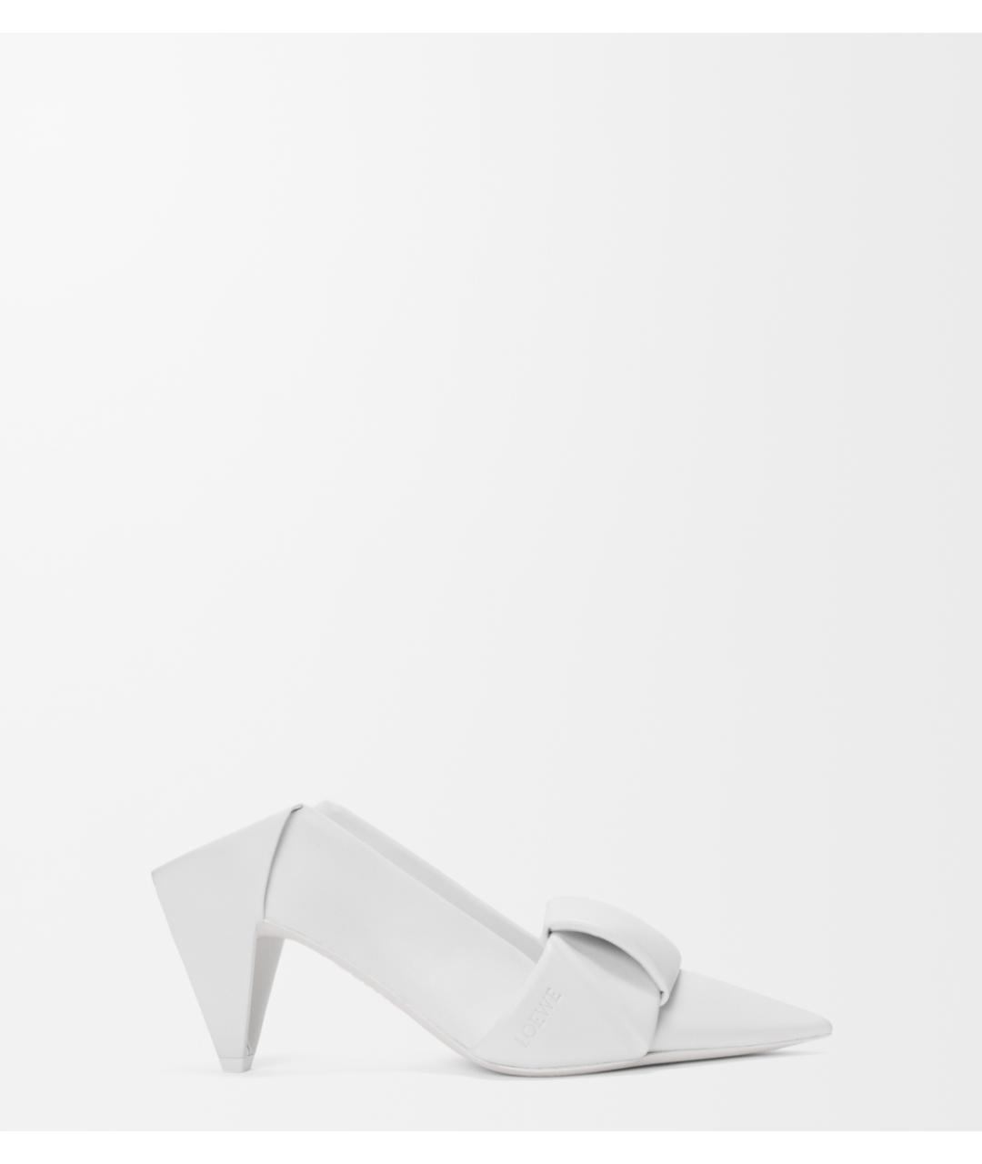 LOEWE Белые кожаные туфли, фото 5