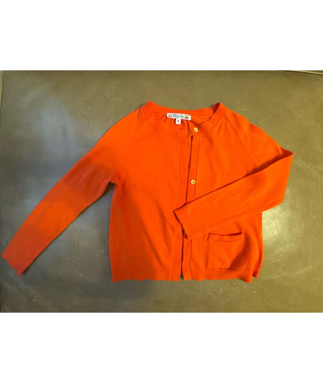 BONPOINT Оранжевый хлопковый жакет / жилет, фото 5