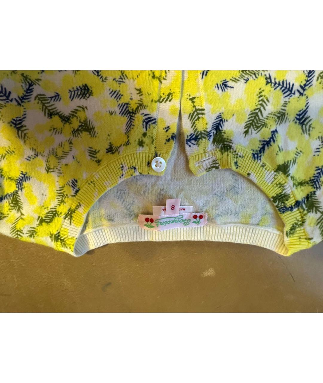 BONPOINT Желтый хлопковый жакет / жилет, фото 2