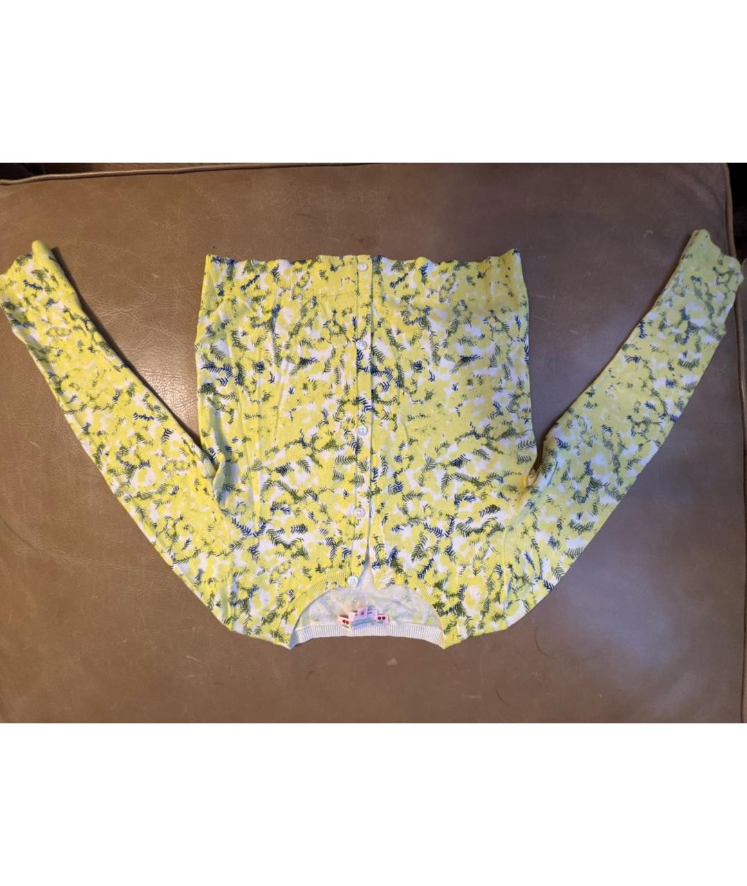 BONPOINT Желтый хлопковый жакет / жилет, фото 4