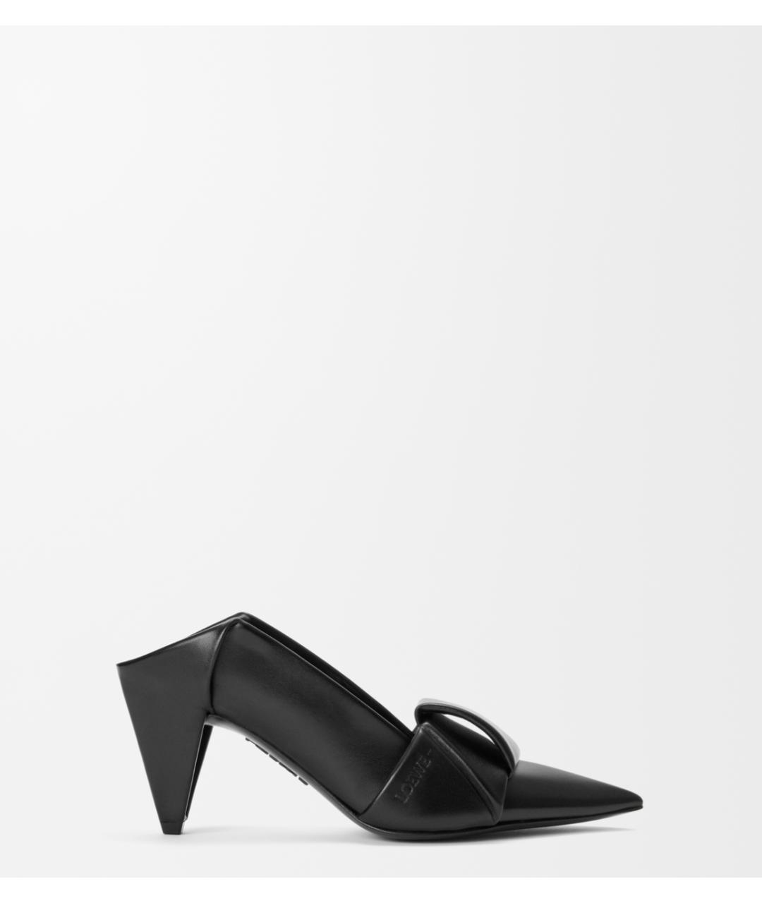 LOEWE Черные кожаные туфли, фото 5